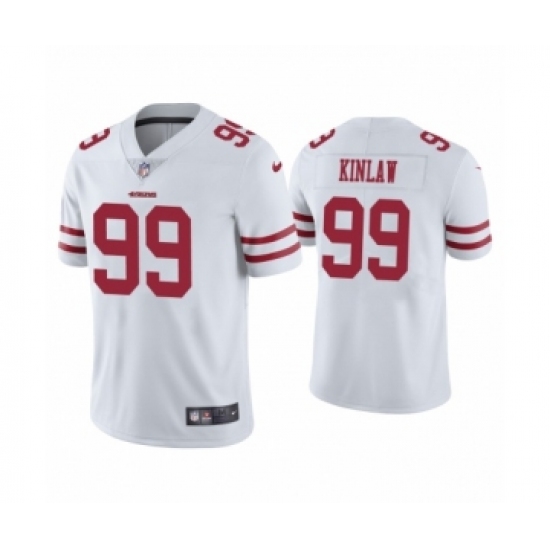 Men's San Francisco 49ers #99 Javon Kinlaw 2020 White Vapor Untouchable Limited Player Football Jersey - Ujersey