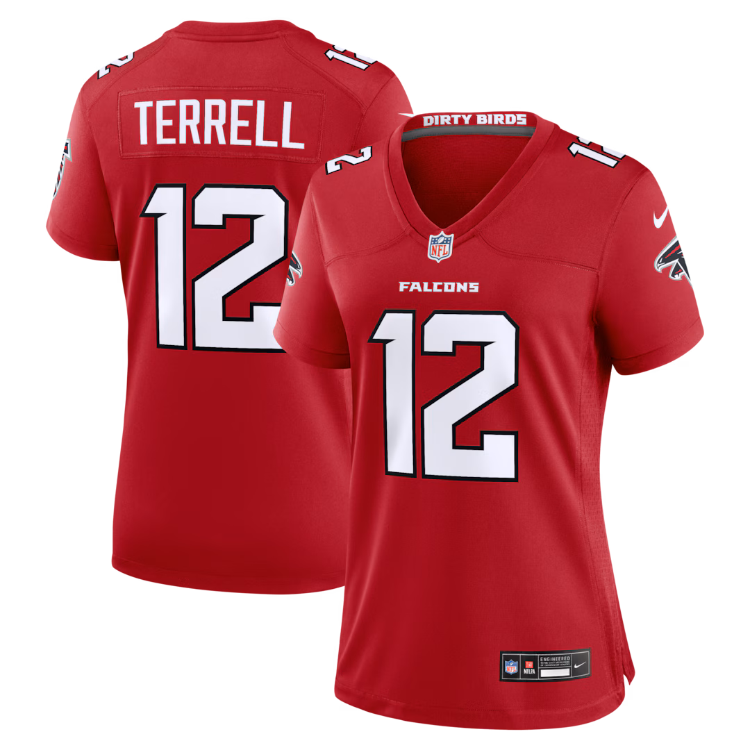Women's Atlanta Falcons Avieon Terrell Nike Red Team Game Jersey - Ujersey