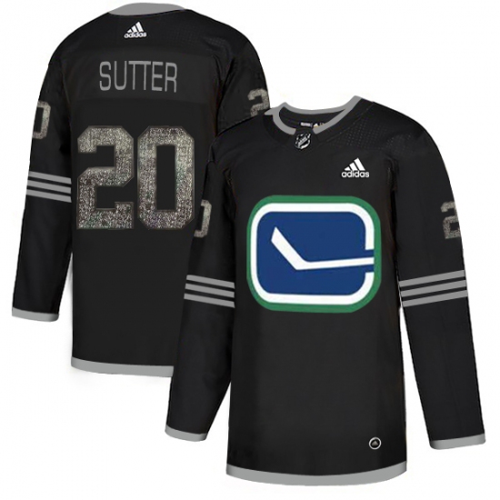 Men's Adidas Vancouver Canucks #20 Brandon Sutter Black 1 Authentic Classic Stitched NHL Jerseyy - Ujersey