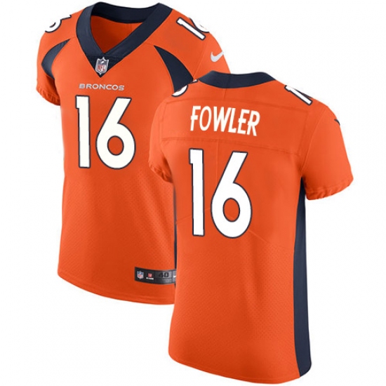 Men's Nike Denver Broncos #16 Bennie Fowler Orange Team Color Vapor Untouchable Elite Player NFL Jersey - Ujersey