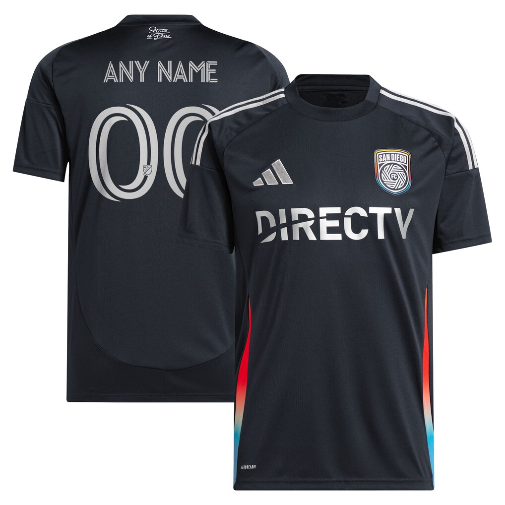 Men's San Diego FC adidas Navy 2025 State of Flow Replica Custom Jersey - Ujersey