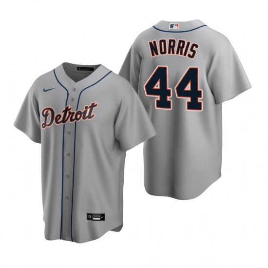 Men's Nike Detroit Tigers #44 Daniel Norris Gray Road Stitched Baseball Jersey - Ujersey