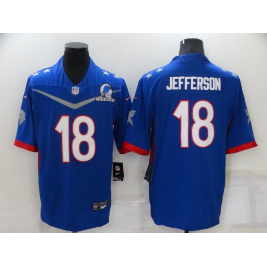 Men's Minnesota Vikings #18 Justin Jefferson Nike Royal 2022 NFC Pro Bowl Limited Player Jersey - Ujersey