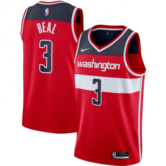 Men's Washington Wizards #3 Bradley Beal Nike Red 2020-21 Swingman Jersey - Ujersey