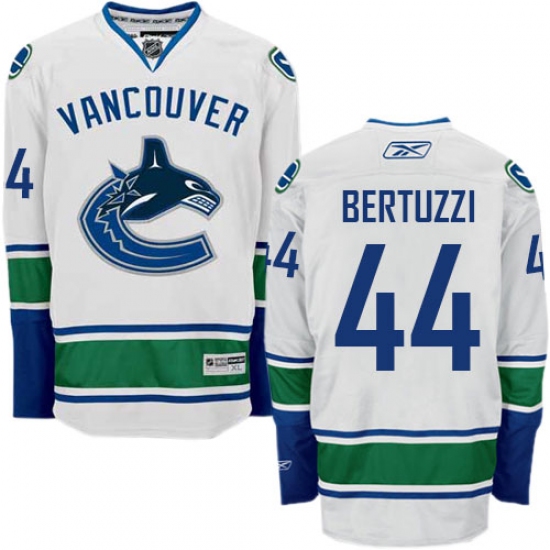 Youth Reebok Vancouver Canucks #44 Todd Bertuzzi Authentic White Away NHL Jersey - Ujersey