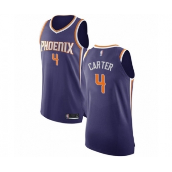 Men's Phoenix Suns #4 Jevon Carter Authentic Purple Basketball Jersey - Icon Edition - Ujersey