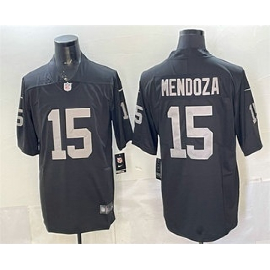 Men's Las Vegas Raiders #15 Fernando Mendoza Limited Black Vapor Jersey