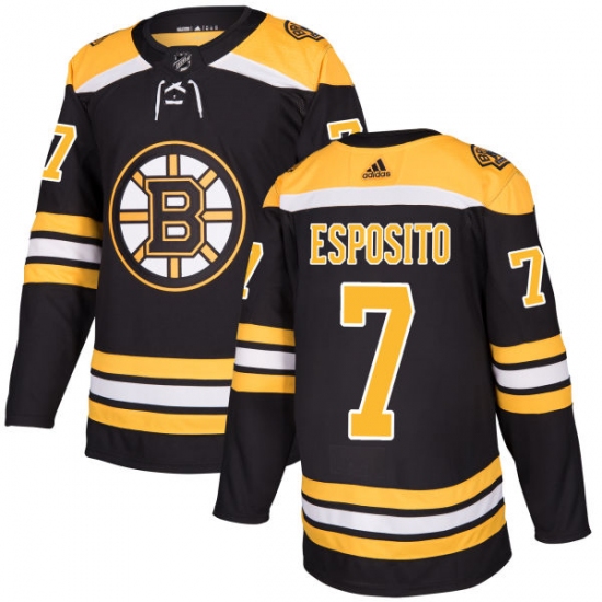 Youth Adidas Boston Bruins #7 Phil Esposito Premier Black Home NHL Jersey - Ujersey