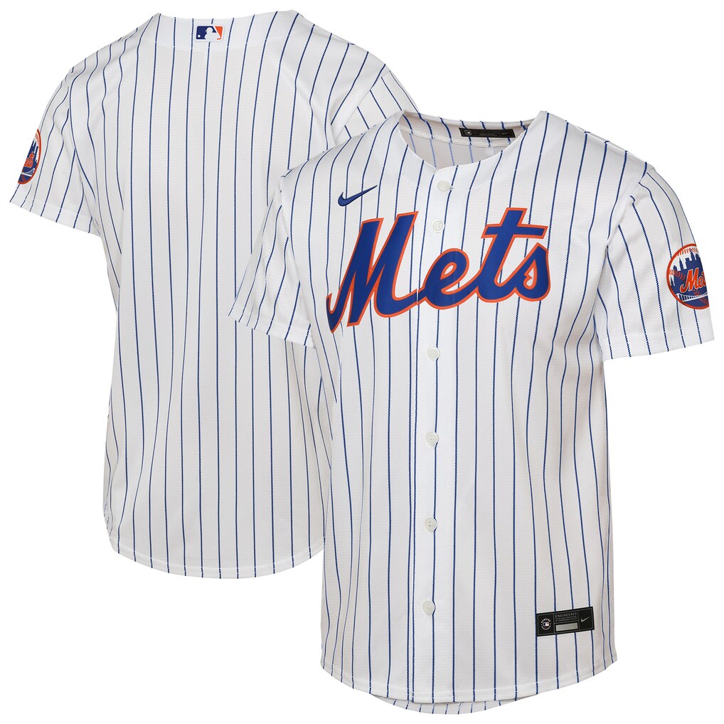 Youth New York Mets Nike White Home Stadium Jersey