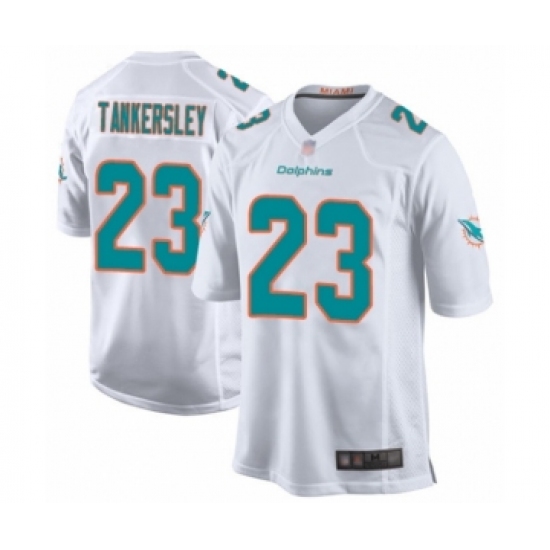 Men's Miami Dolphins #23 Cordrea Tankersley Game White Football Jersey - Ujersey