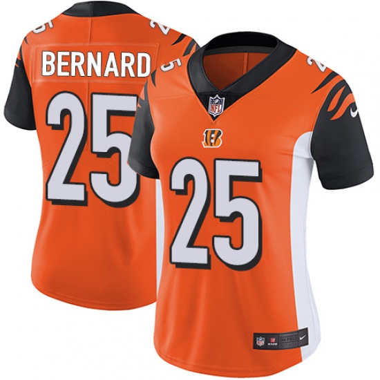 Women's Nike Cincinnati Bengals #25 Giovani Bernard Vapor Untouchable Limited Orange Alternate NFL Jersey - Ujersey