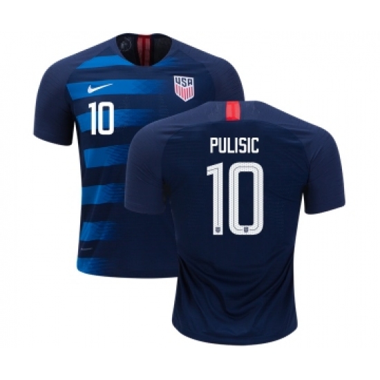 USA #10 Pulisic Away Kid Soccer Country Jersey