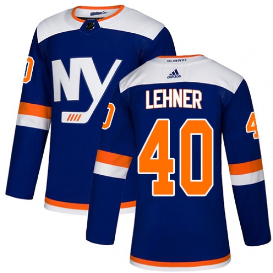 Youth Adidas New York Islanders #40 Robin Lehner Premier Blue Alternate NHL Jersey - Ujersey