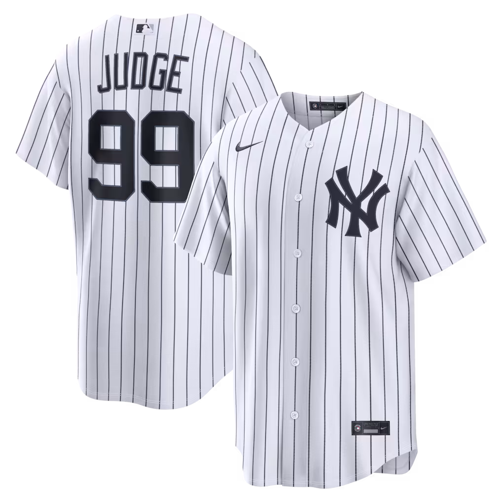 Men's New York Yankees Aaron Judge Nike White Home Replica Jersey - Vujersey Los Angeles Rams