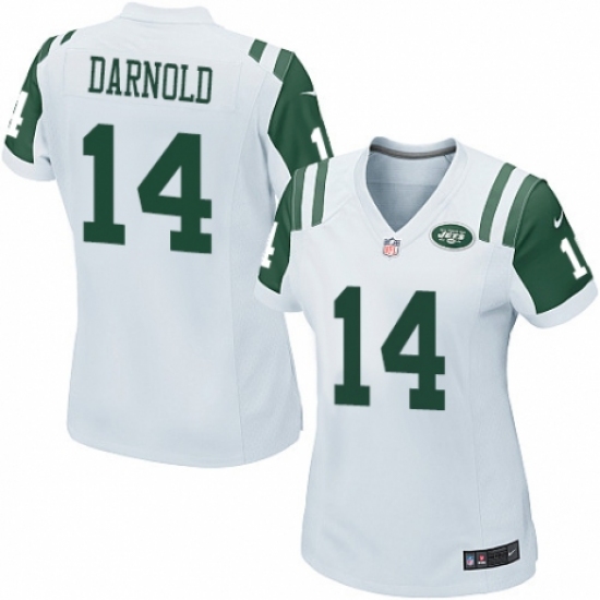 Women's Nike New York Jets #14 Sam Darnold Game White NFL Jersey - Ujersey