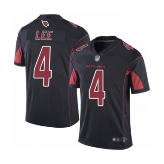 Men's Arizona Cardinals #4 Andy Lee Limited Black Rush Vapor Untouchable Football Jersey - Ujersey