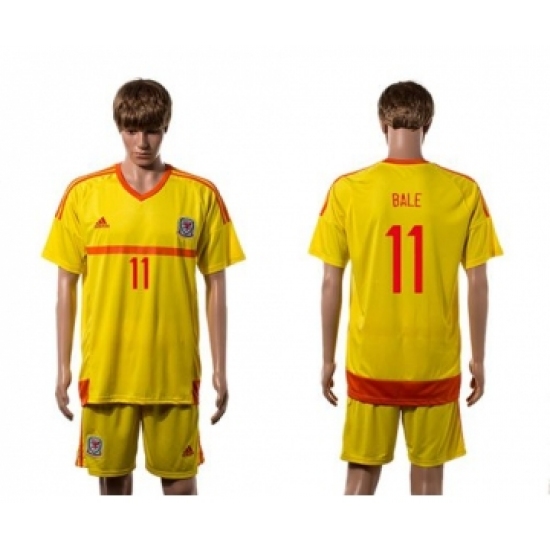 Wales #11 Bale Away Soccer Country Jersey