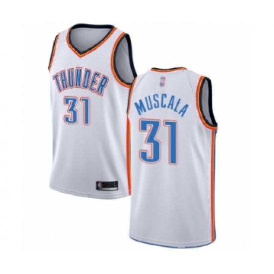 Youth Oklahoma City Thunder #31 Mike Muscala Swingman White Basketball Jersey - Association Edition - Ujersey