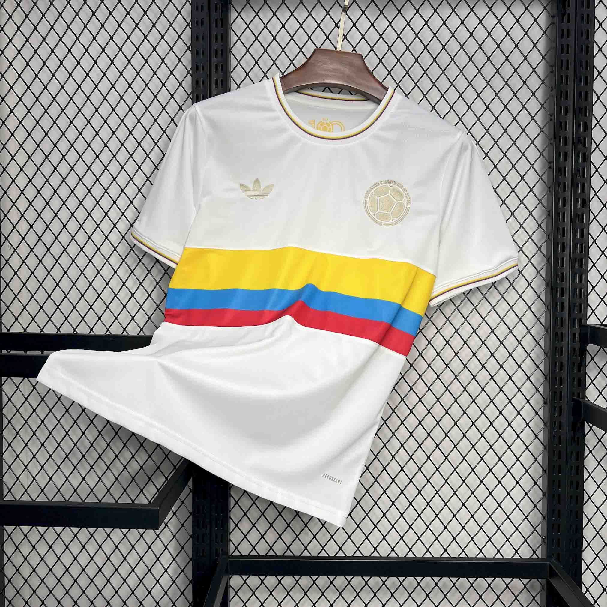Colombia Soccer Jersey Custom Shirt 2024 - 100th Anniversary - ujerseystore