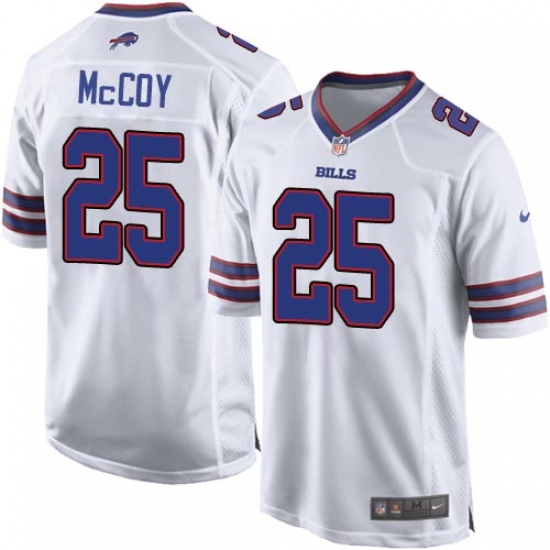 Men's Nike Buffalo Bills #25 LeSean McCoy Game White NFL Jersey - Ujersey