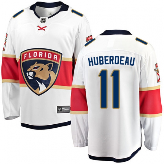 Youth Florida Panthers #11 Jonathan Huberdeau Fanatics Branded White Away Breakaway NHL Jersey - Ujersey