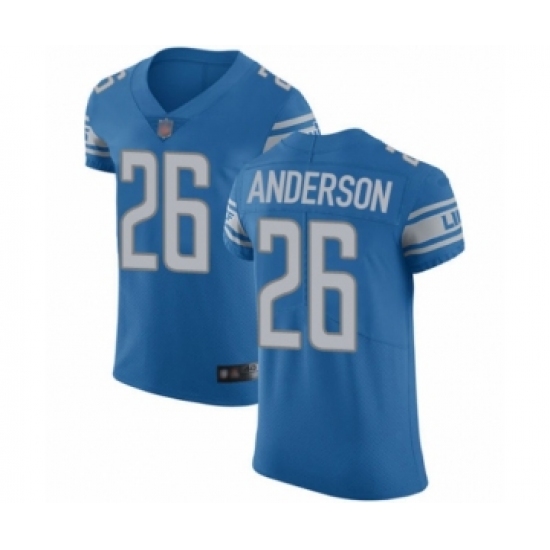 Men's Detroit Lions #26 C.J. Anderson Blue Team Color Vapor Untouchable Elite Player Football Jersey - Ujersey