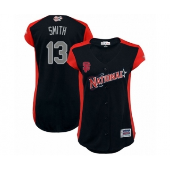Women's San Francisco Giants #13 Will Smith Authentic Navy Blue National League 2019 Baseball All-Star Jersey - Ujersey