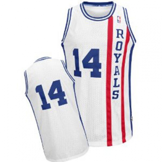 Men's Adidas Sacramento Kings #14 Oscar Robertson Authentic White Throwback NBA Jersey - Ujersey
