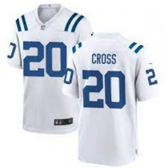 Men's Nike Indianapolis Colts #20 Nick Cross White F U S E Stitched NFL Jersey - Ujersey