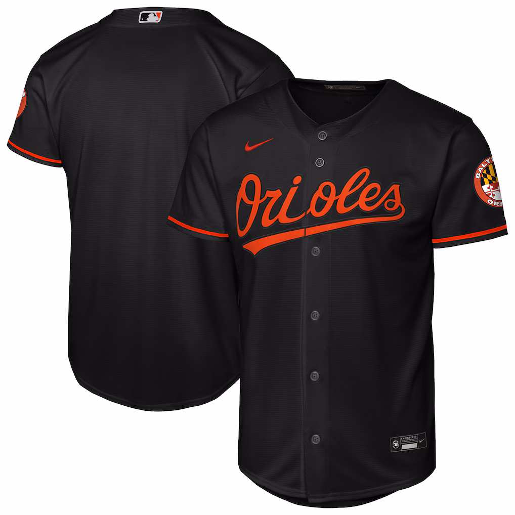 Youth Baltimore Orioles Nike Black Alternate Stadium Jersey - ujerseystore