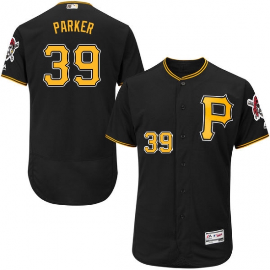 Men's Majestic Pittsburgh Pirates #39 Dave Parker Black Alternate Flex Base Authentic Collection MLB Jersey - Ujersey