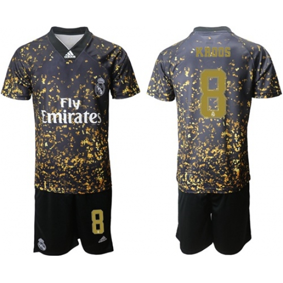 Real Madrid #8 Kroos Camo Soccer Club Jersey
