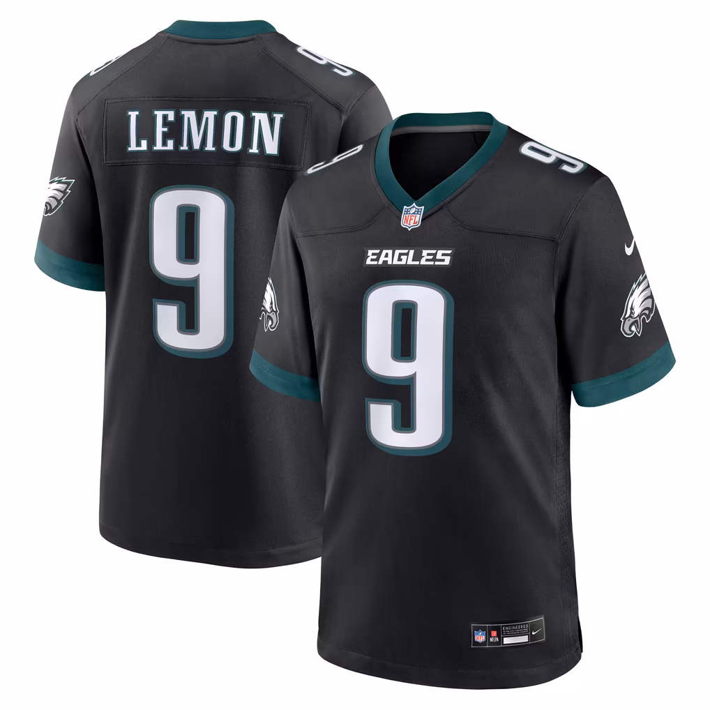 Men's Philadelphia Eagles Makai Lemon Nike Black Alternate Game Jersey - Ujersey Shop