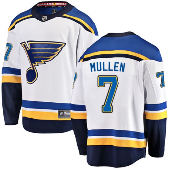 Men's St. Louis Blues #7 Joe Mullen Fanatics Branded White Away Breakaway NHL Jersey - Ujersey
