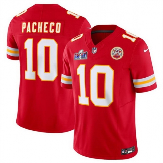 Youth Kansas City Chiefs #10 Isiah Pacheco Red 2023 F U S E Vapor Untouchable Limited Stitched 2024 Super Bowl LVIII Jersey - Ujersey