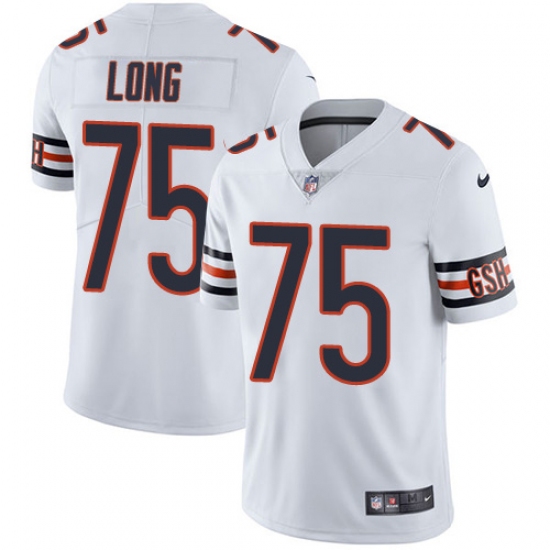 Youth Nike Chicago Bears #75 Kyle Long White Vapor Untouchable Limited Player NFL Jersey - Ujersey