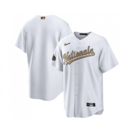 Men's Washington Nationals Blank White 2022 All-Star Cool Base Stitched Baseball Jersey - Ujersey