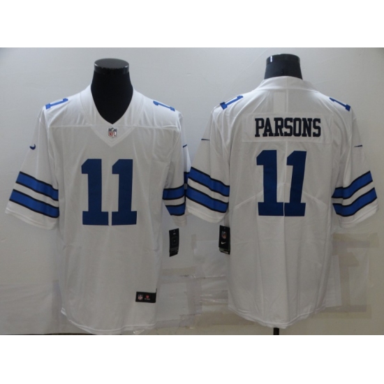 Men's Dallas Cowboys #11 Micah Parsons Nike White 2021 Limited Jersey - Ujersey