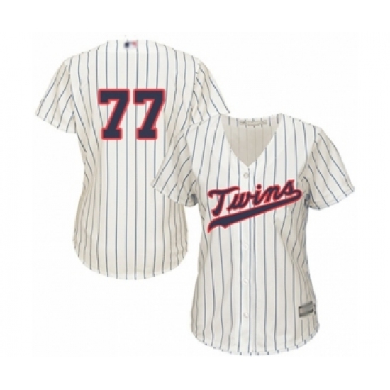 Women's Minnesota Twins #77 Fernando Romero Authentic Cream Alternate Cool Base Baseball Player Jersey - Ujersey