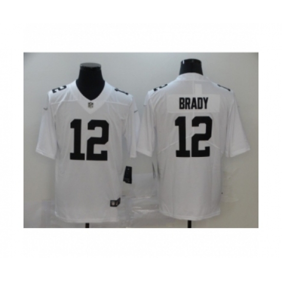 Men's Tampa Bay Buccaneers #12 Tom Brady 2020 Vapor Limited White Jersey - Ujersey