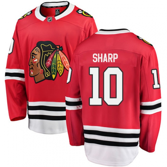 Men's Chicago Blackhawks #10 Patrick Sharp Fanatics Branded Red Home Breakaway NHL Jersey - Ujersey
