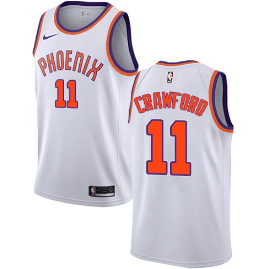 Youth Nike Phoenix Suns #11 Jamal Crawford Swingman White NBA Jersey - Association Edition - Ujersey