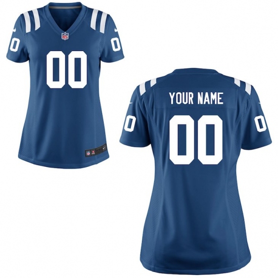 Women's Indianapolis Colts Nike Royal Blue Custom Game Jersey - Ujersey