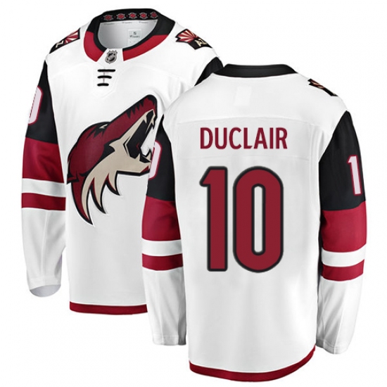 Youth Arizona Coyotes #10 Anthony Duclair Fanatics Branded White Away Breakaway NHL Jersey - Ujersey