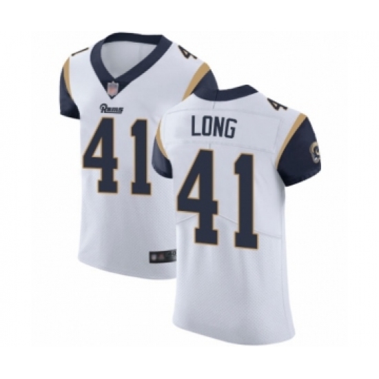 Men's Los Angeles Rams #41 David Long White Vapor Untouchable Elite Player Football Jersey - Ujersey