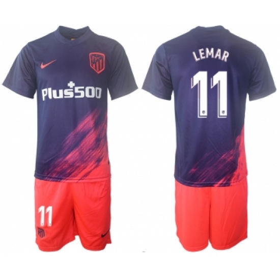 Men 2021-2022 Club Atletico Madrid away purple 11 Soccer Jersey