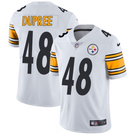 Men's Nike Pittsburgh Steelers #48 Bud Dupree White Vapor Untouchable Limited Player NFL Jersey - Ujersey