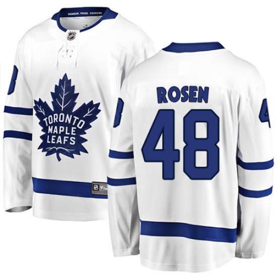 Youth Toronto Maple Leafs #48 Calle Rosen Fanatics Branded White Away Breakaway NHL Jersey - Ujersey
