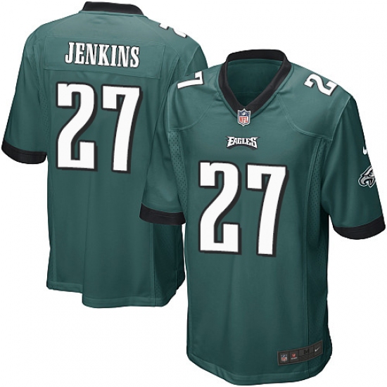 Men's Nike Philadelphia Eagles #27 Malcolm Jenkins Game Midnight Green Team Color NFL Jersey - Ujersey