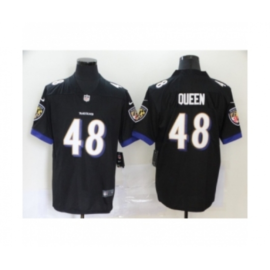 Baltimore Ravens #48 Patrick Queen Black Alternate Vapor Untouchable Limited Player Football Jersey - Ujersey